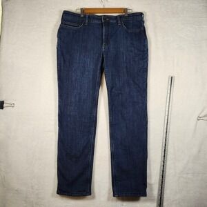 Carhartt Relaxed Fit Dark Wash Denim Jeans Women 14 Regular BD6000W